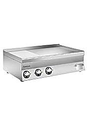 600 Serisi 2/3 Düz 1/3 Oluklu Pleytli Elektrikli Izgara - 100x60x29,5 cm - FT610EM