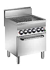 600 Serisi Seramik Cam Yüzeyli 4 Pişirme Bölgeli Elektrikli Fırınlı Kuzine - 70x65x87 cm - V6FEV7E