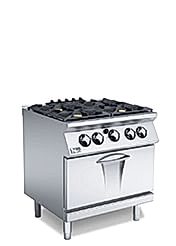 700 Serisi Gazlı 4 Açık Ateşli Gaz Fırınlı Kuzine - 80x73x87 cm - PC78GFG