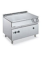 900 Serisi Gazlı 120 Lt. Paslanmaz Çelik Dipli Motorlu Devrilir Tava - 120x90x87 cm - BR912G120M