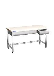 Polymit tablalı, Sırtsız, Taban rafzız, çekmeceli  - AT-090